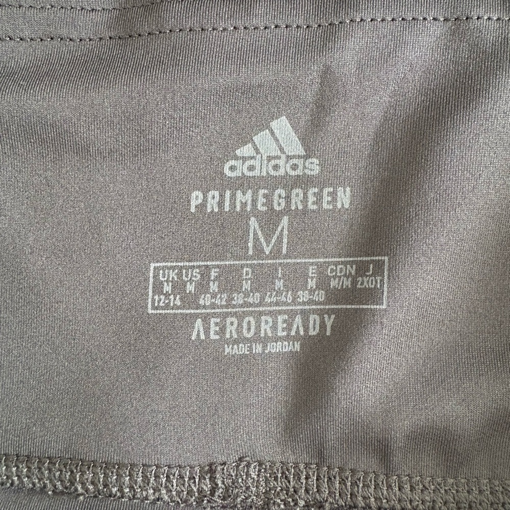 adidas Black Leggings with White Three-Stripe Side Panels Size Medium - Picture 5 of 10